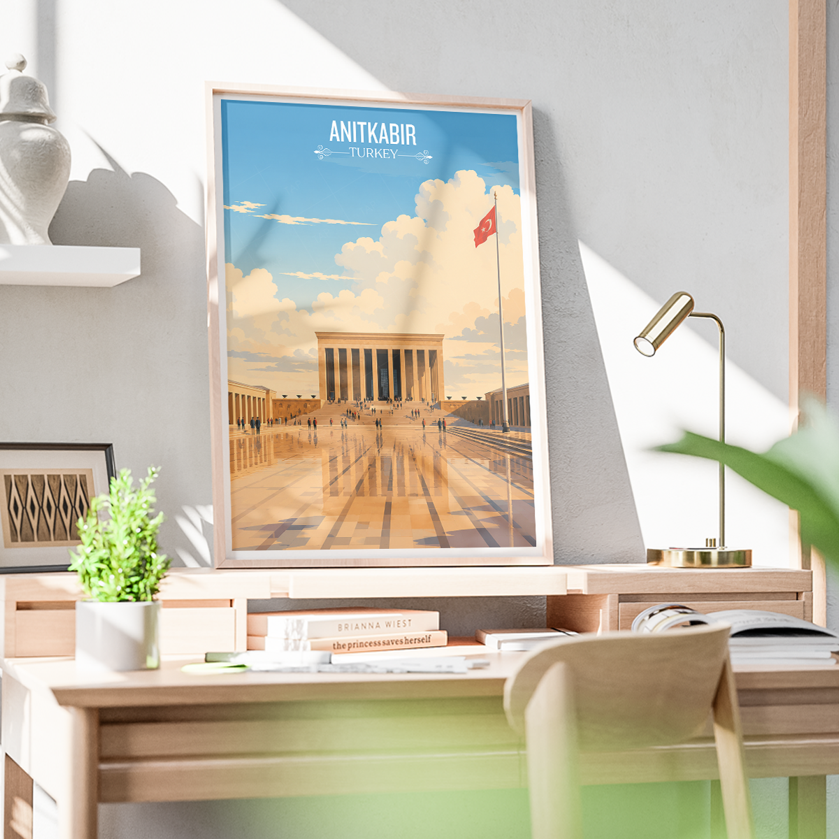 Anitkabir - Turkey - Travel Art Wall Deco Poster Print - Art Print - Travel Art Poster