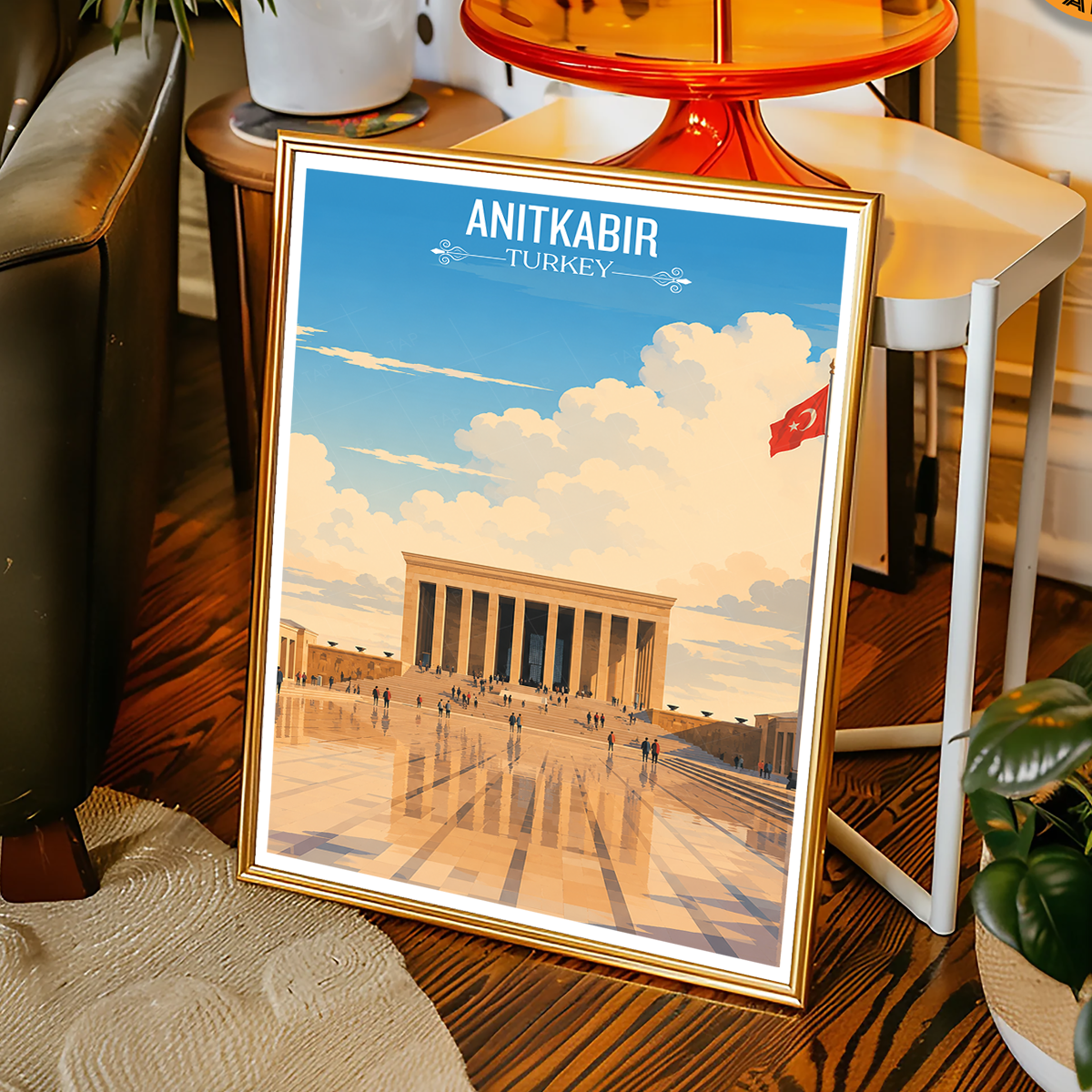 Anitkabir - Turkey - Travel Art Wall Deco Poster Print - Art Print - Travel Art Poster