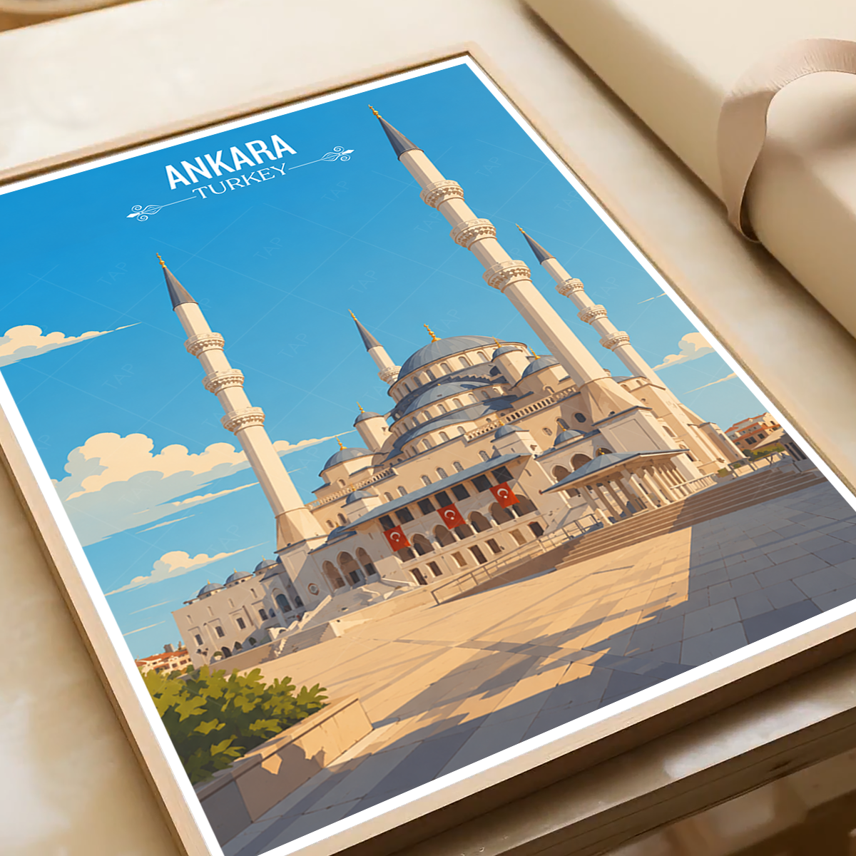 Angora - Turkey - Travel Art Wall Deco Poster Print - Art Print - Travel Art Poster