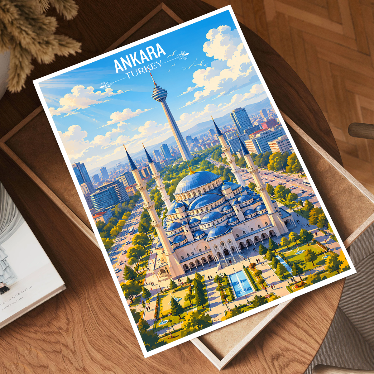 Ancyra - Turkey - Travel Art Wall Deco Poster Print - Art Print - Travel Art Poster