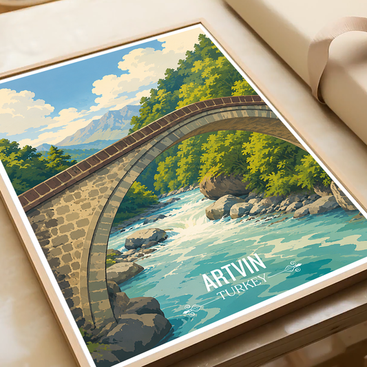 Artvin - Turkey - Travel Art Wall Deco Poster Print - Art Print - Travel Art Poster