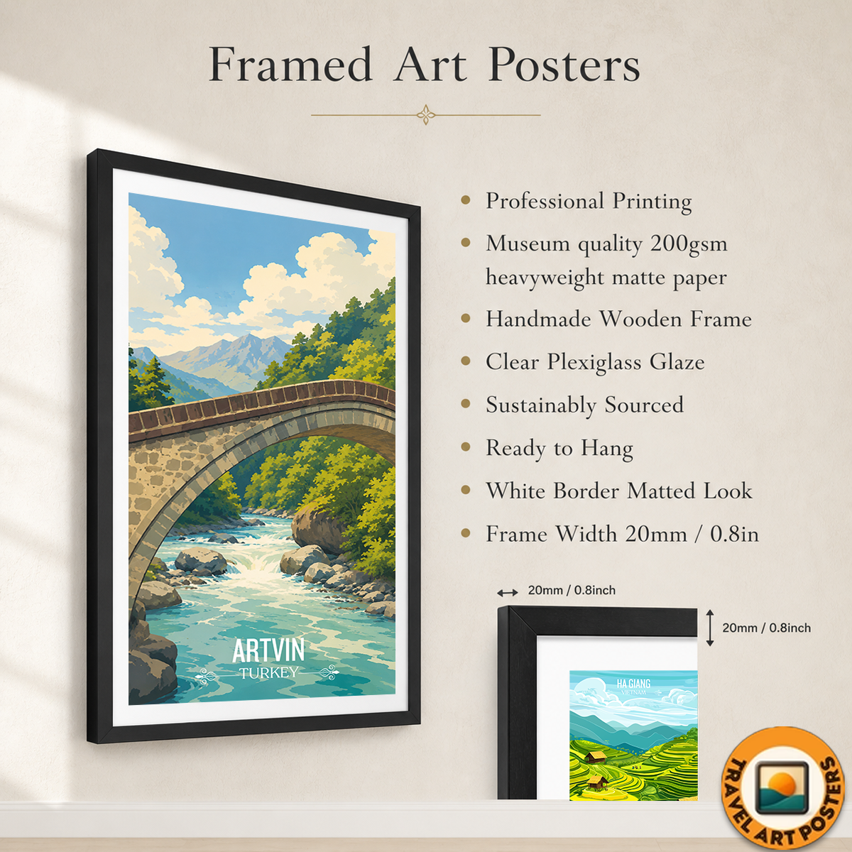 Artvin - Turkey - Travel Art Wall Deco Poster Print - Art Print - Travel Art Poster