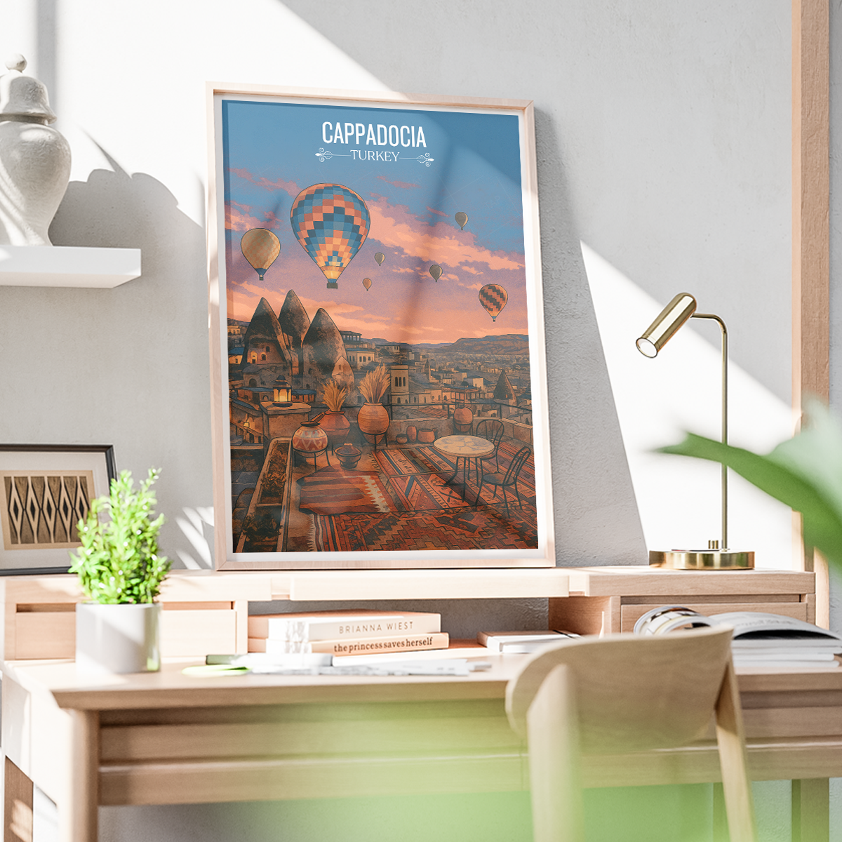Cappadocia - Turkey - Vintage Travel Wall Art Poster Print - Art Print - Travel Art Poster