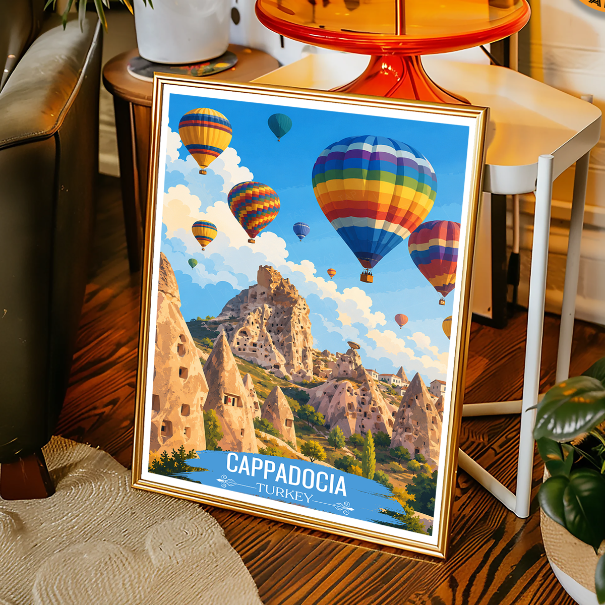 Cappadocia Katpatuka - Turkey - Vintage Travel Wall Art Poster Print - Art Print - Travel Art Poster