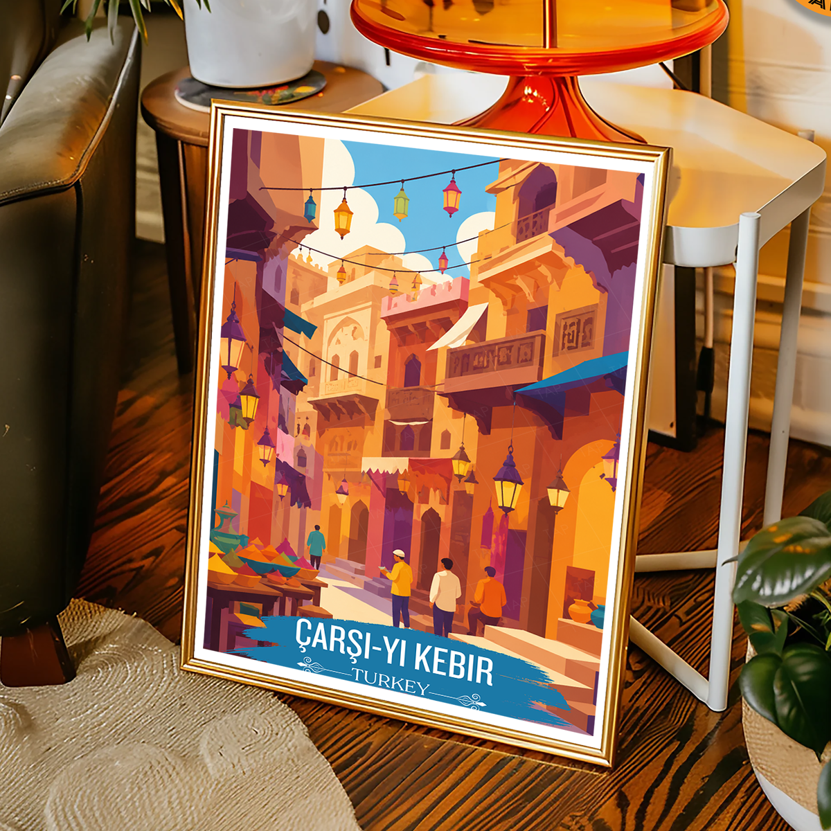 Çarşı-yı Kebir - Turkey - Vintage Travel Wall Art Poster Print