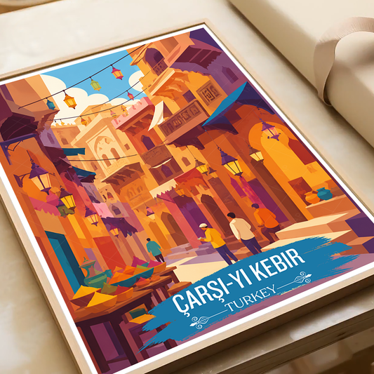 Çarşı-yı Kebir - Turkey - Vintage Travel Wall Art Poster Print - Art Print - Travel Art Poster