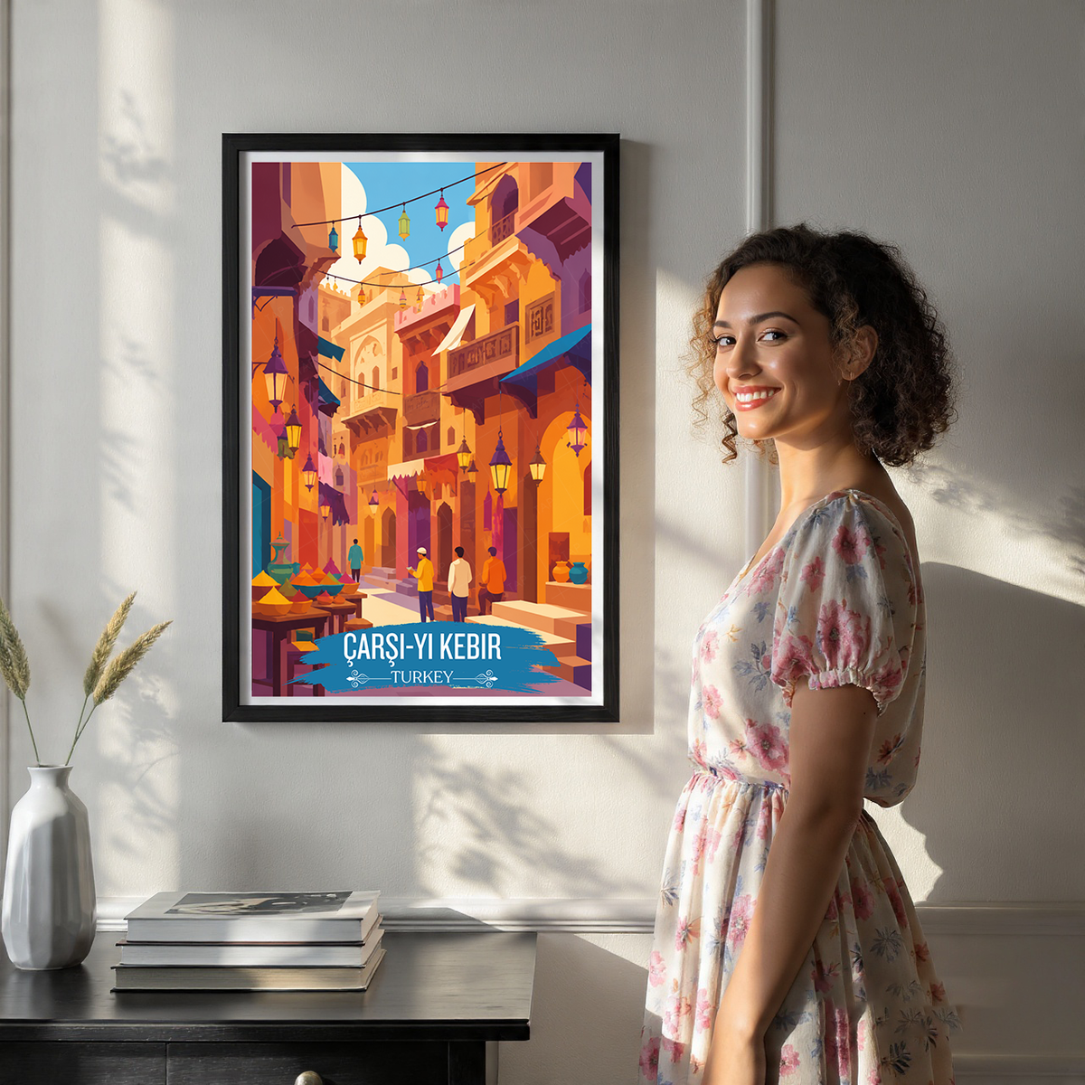 Çarşı-yı Kebir - Turkey - Vintage Travel Wall Art Poster Print