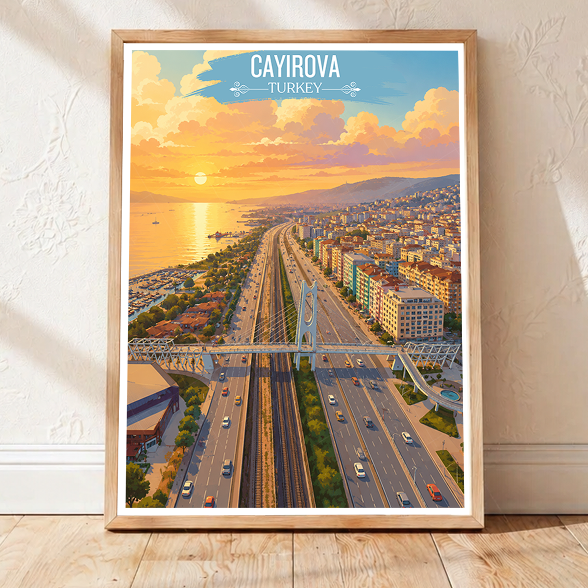 Cayirova - Turkey - Vintage Travel Wall Art Poster Print - Art Print - Travel Art Poster