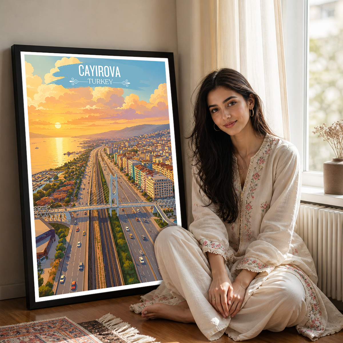 Cayirova - Turkey - Vintage Travel Wall Art Poster Print - Art Print - Travel Art Poster