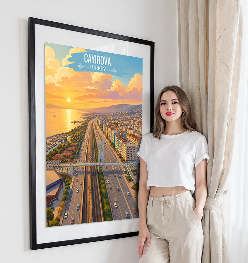 Cayirova - Turkey - Vintage Travel Wall Art Poster Print - Art Print - Travel Art Poster