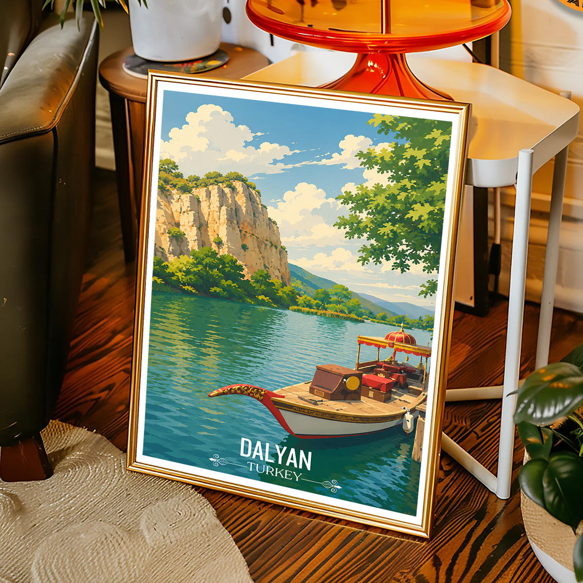Dalyan - Turkey - Vintage Travel Wall Art Poster Print - Art Print - Travel Art Poster