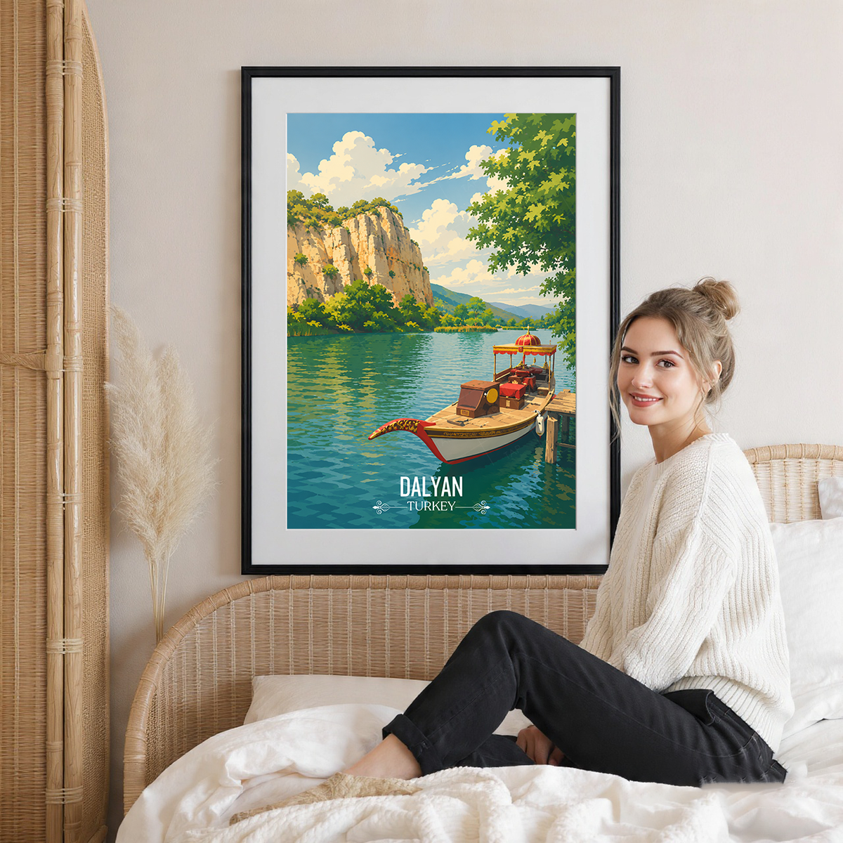 Dalyan - Turkey - Vintage Travel Wall Art Poster Print - Art Print - Travel Art Poster