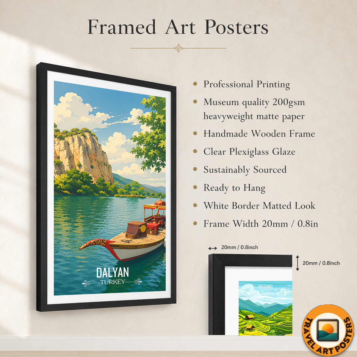 Dalyan - Turkey - Vintage Travel Wall Art Poster Print - Art Print - Travel Art Poster