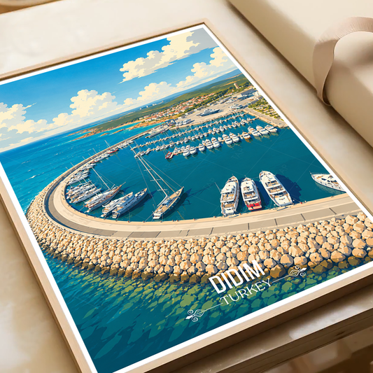Didim - Turkey - Vintage Travel Wall Art Poster Print - Art Print - Travel Art Poster