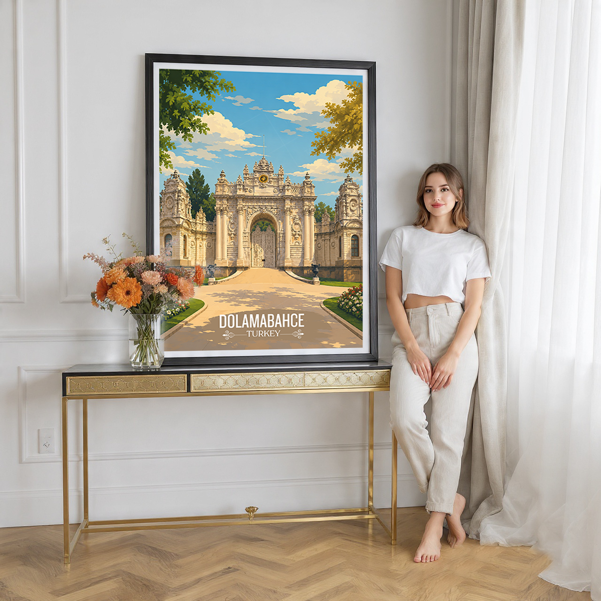 Dolambache - Turkey - Vintage Travel Wall Art Poster Print - Art Print - Travel Art Poster