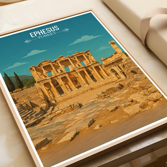 Ephesus - Turkey - Vintage Travel Wall Art Poster Print - Art Print - Travel Art Poster