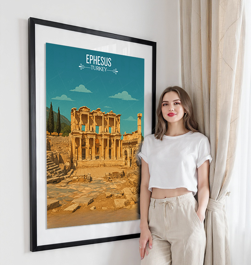Ephesus - Turkey - Vintage Travel Wall Art Poster Print - Art Print - Travel Art Poster