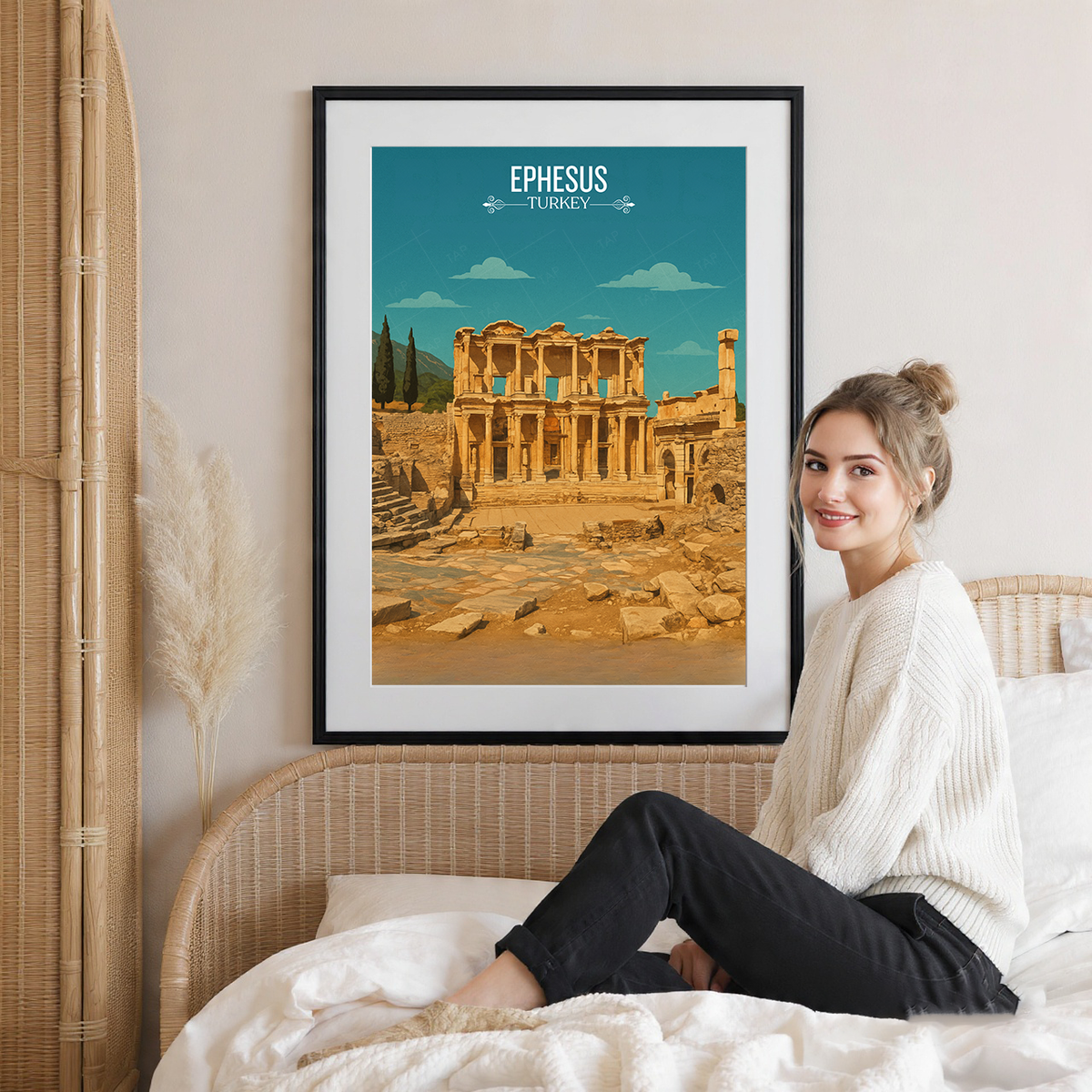 Ephesus - Turkey - Vintage Travel Wall Art Poster Print - Art Print - Travel Art Poster