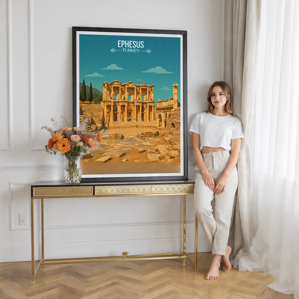 Ephesus - Turkey - Vintage Travel Wall Art Poster Print - Art Print - Travel Art Poster