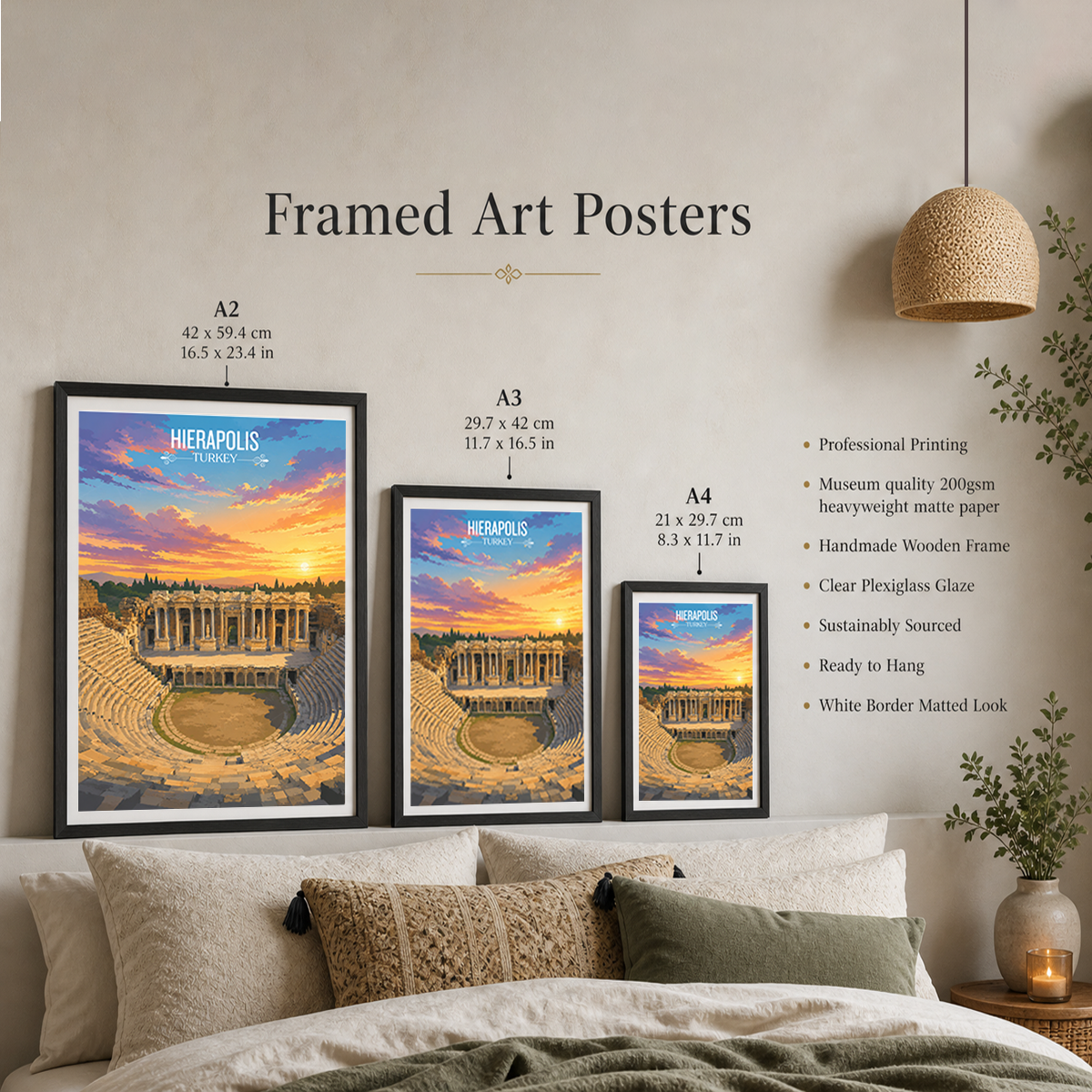 Hierapolis - Turkey - Vintage Travel Wall Art Poster Print - Art Print - Travel Art Poster
