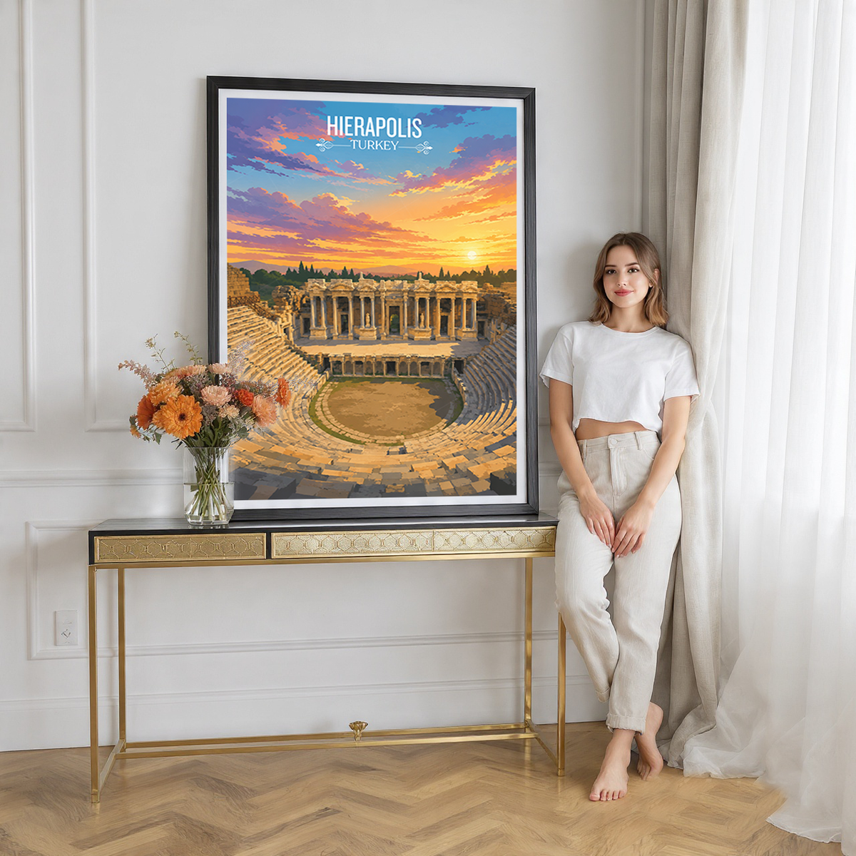 Hierapolis - Turkey - Vintage Travel Wall Art Poster Print - Art Print - Travel Art Poster