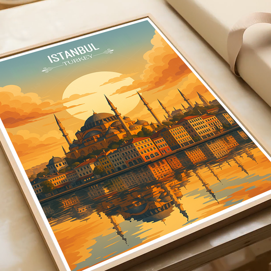 Istanbul - Turkey - Vintage Travel Wall Art Poster Print - Art Print - Travel Art Poster
