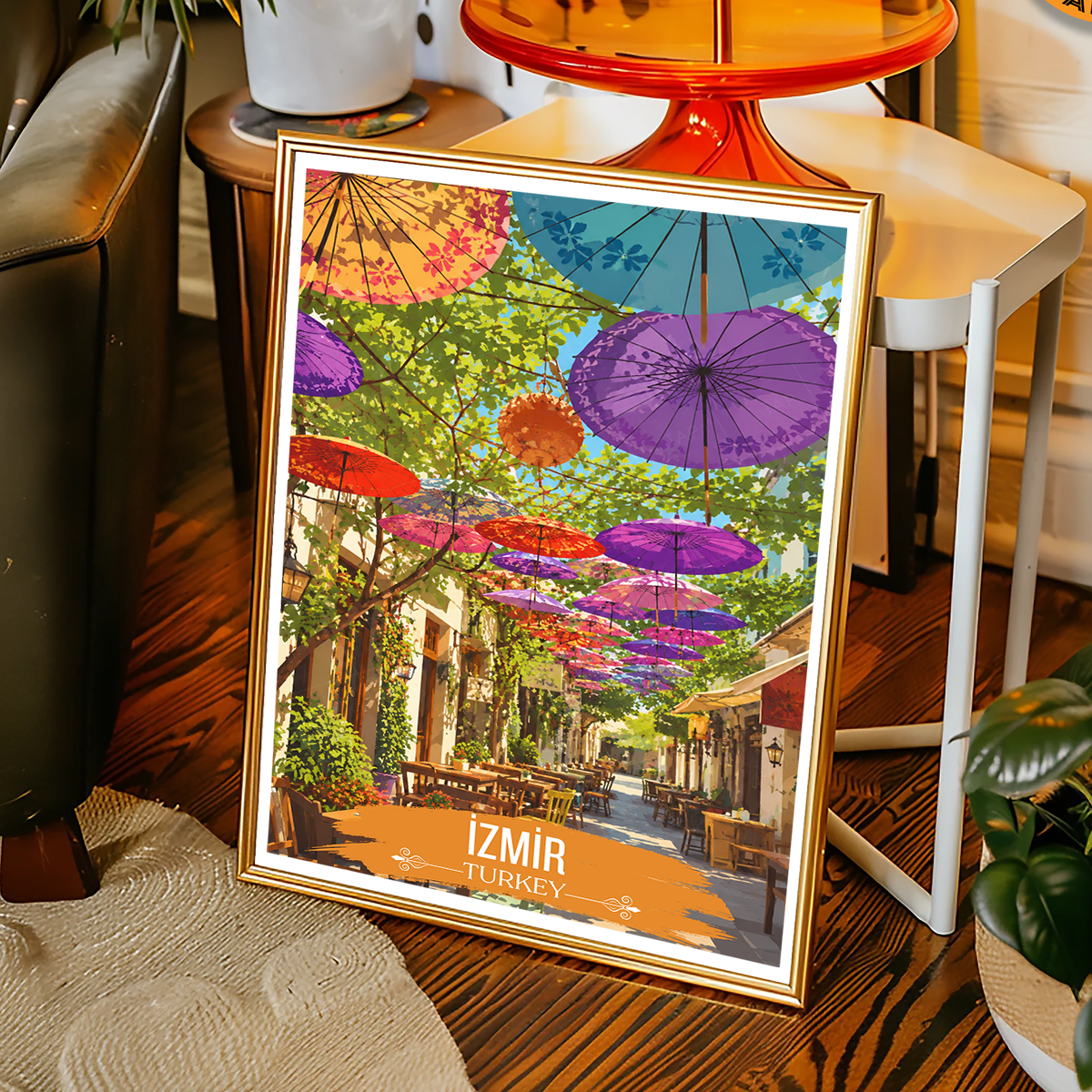 Izmir Smyrna - Turkey - Vintage Travel Wall Art Poster Print - Art Print - Travel Art Poster