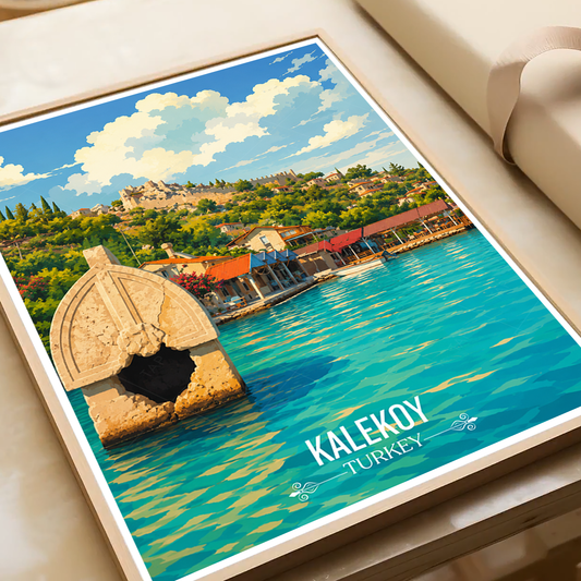 Kalekoy - Turkey - Vintage Travel Wall Art Poster Print - Art Print - Travel Art Poster