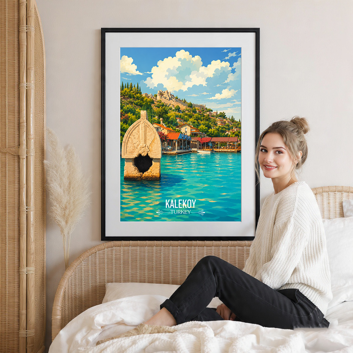 Kalekoy - Turkey - Vintage Travel Wall Art Poster Print - Art Print - Travel Art Poster