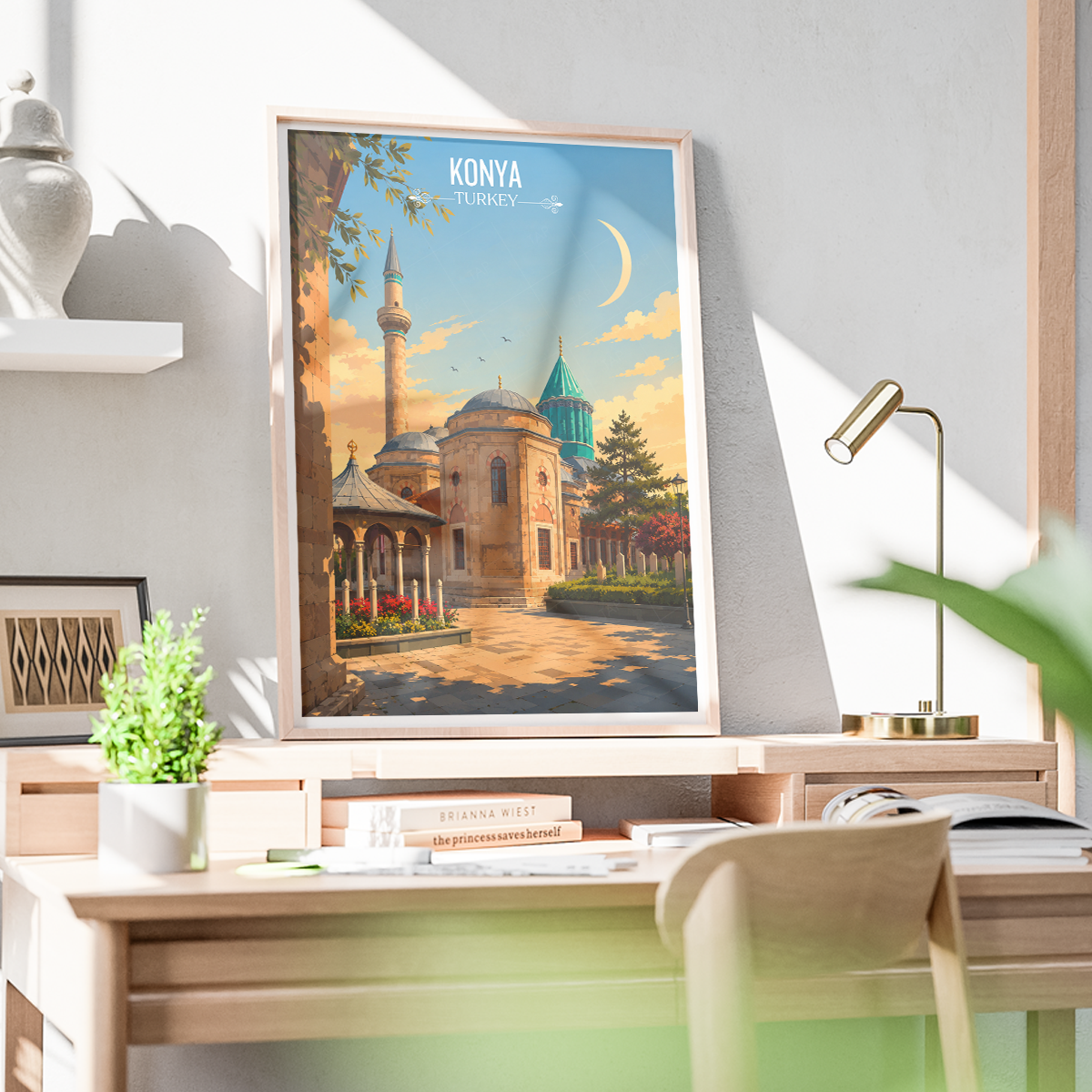 Konya - Turkey - Vintage Travel Wall Art Poster Print