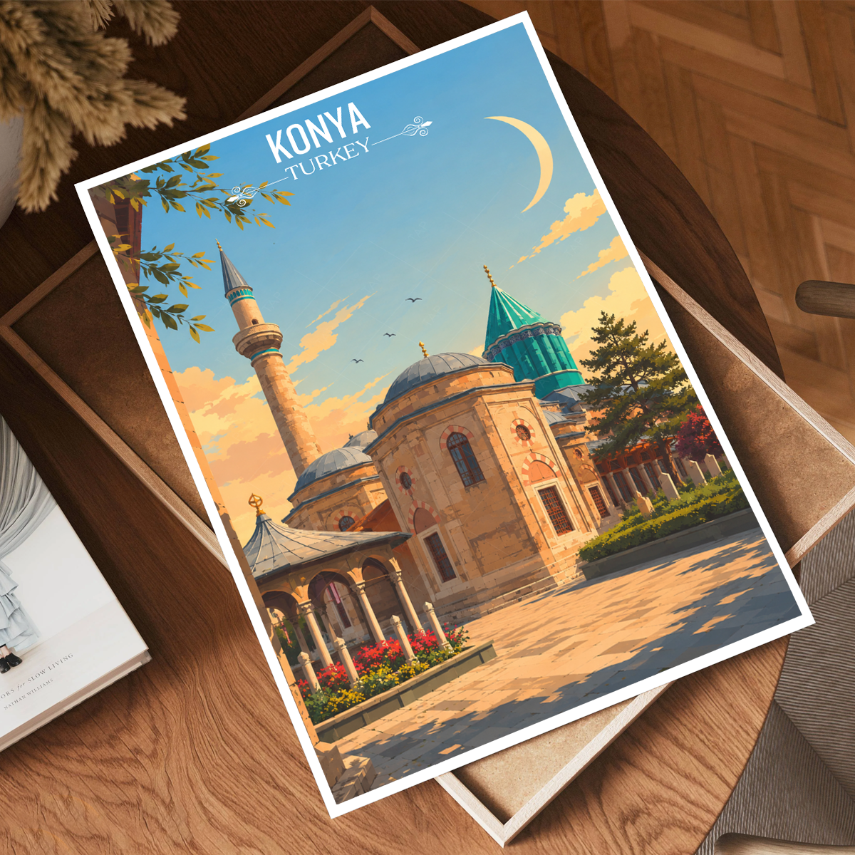 Konya - Turkey - Vintage Travel Wall Art Poster Print