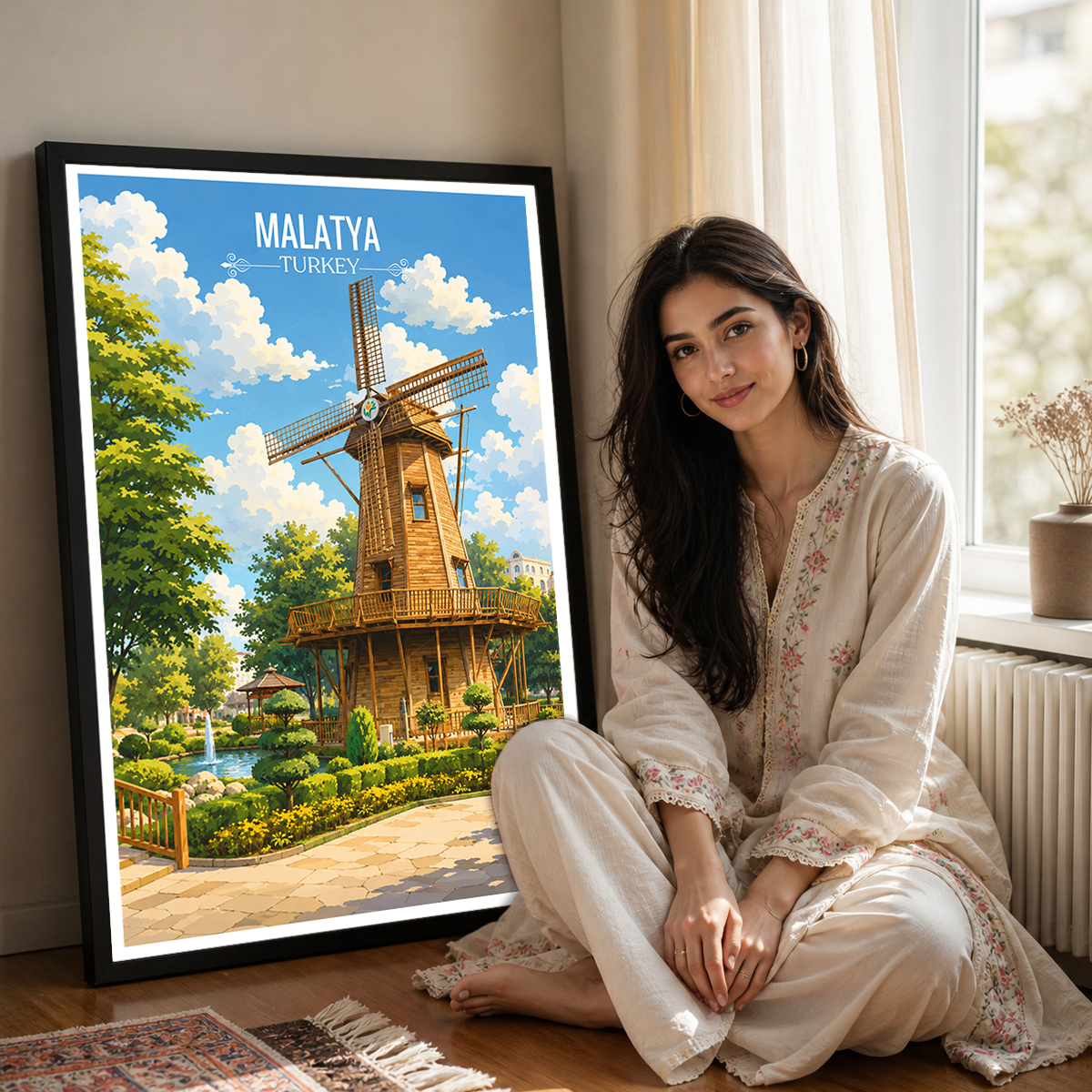 Malatya - Turkey - Vintage Travel Wall Art Poster Print
