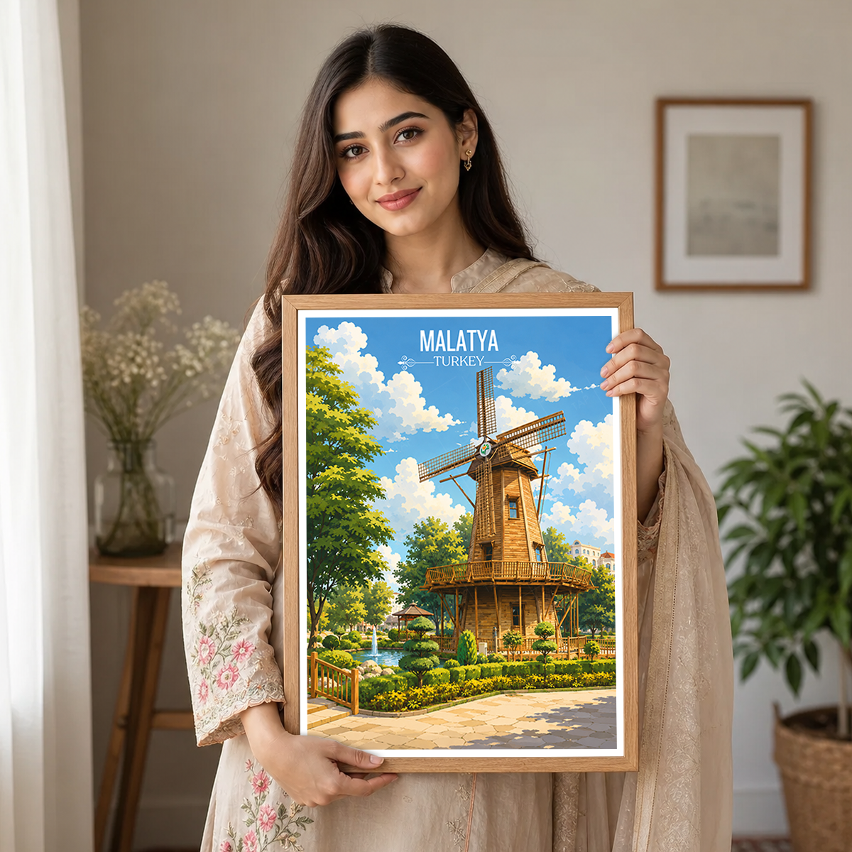 Malatya - Turkey - Vintage Travel Wall Art Poster Print