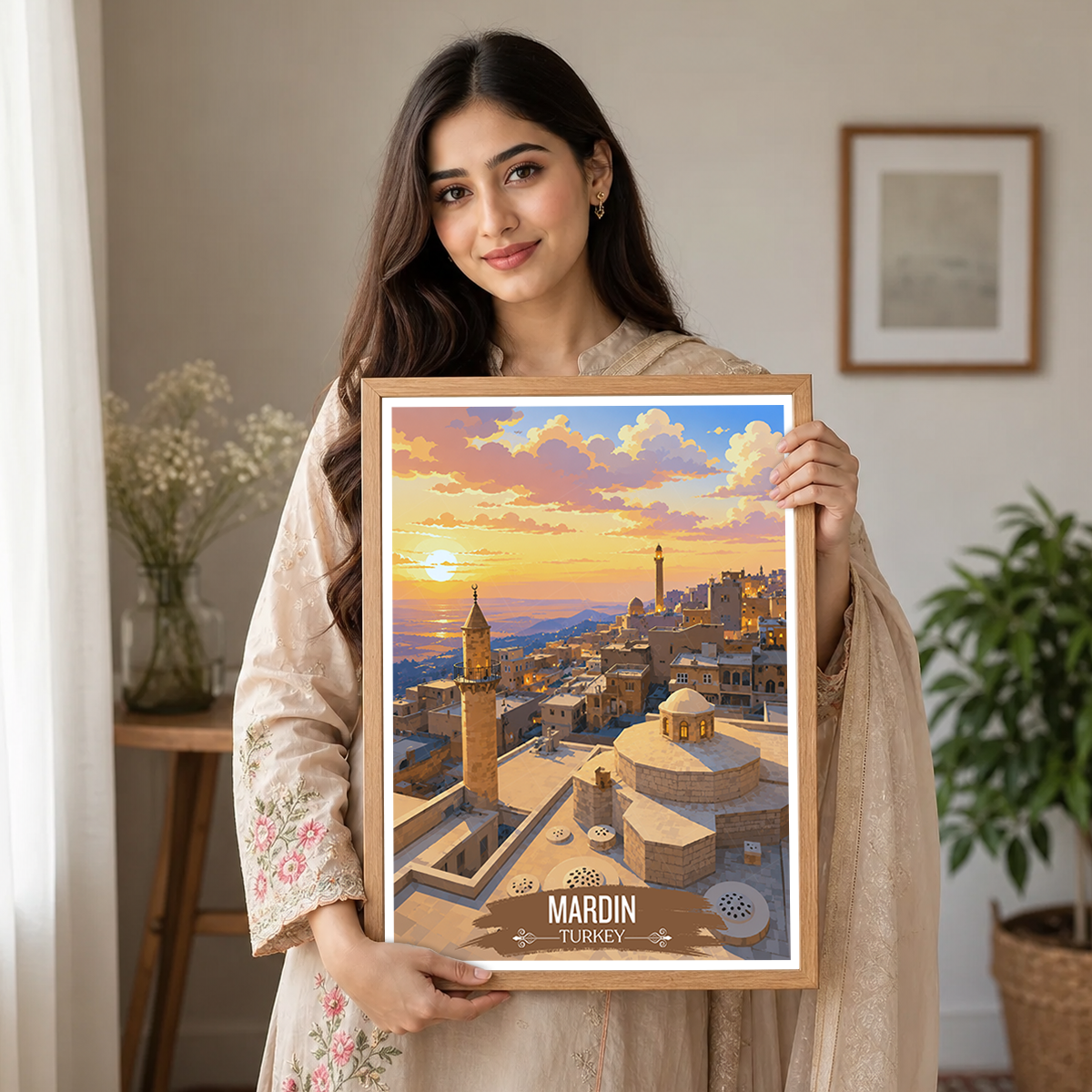 Mardin - Turkey - Vintage Travel Wall Art Poster Print
