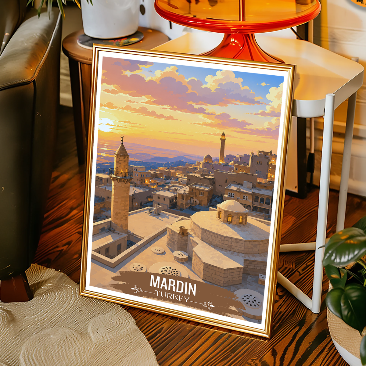 Mardin - Turkey - Vintage Travel Wall Art Poster Print