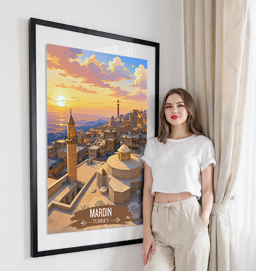 Mardin - Turkey - Vintage Travel Wall Art Poster Print