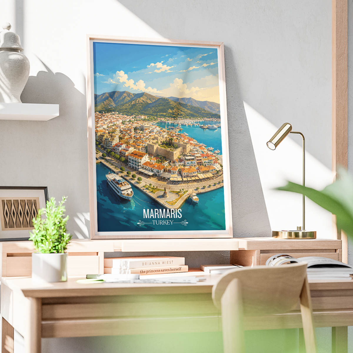 Marmaris - Turkey - Vintage Travel Wall Art Poster Print