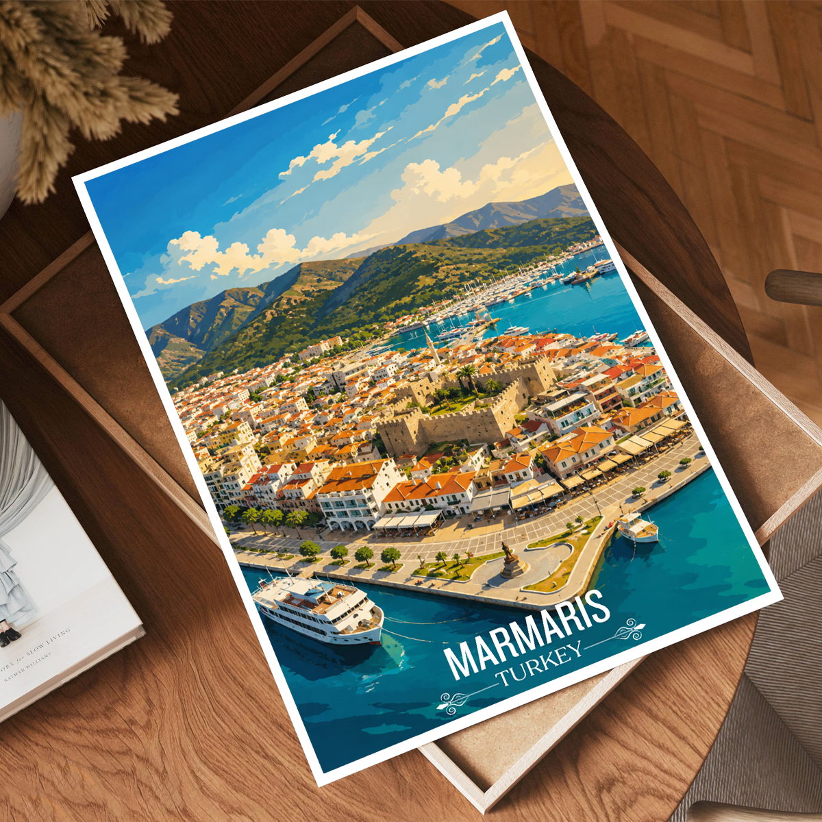 Marmaris - Turkey - Vintage Travel Wall Art Poster Print