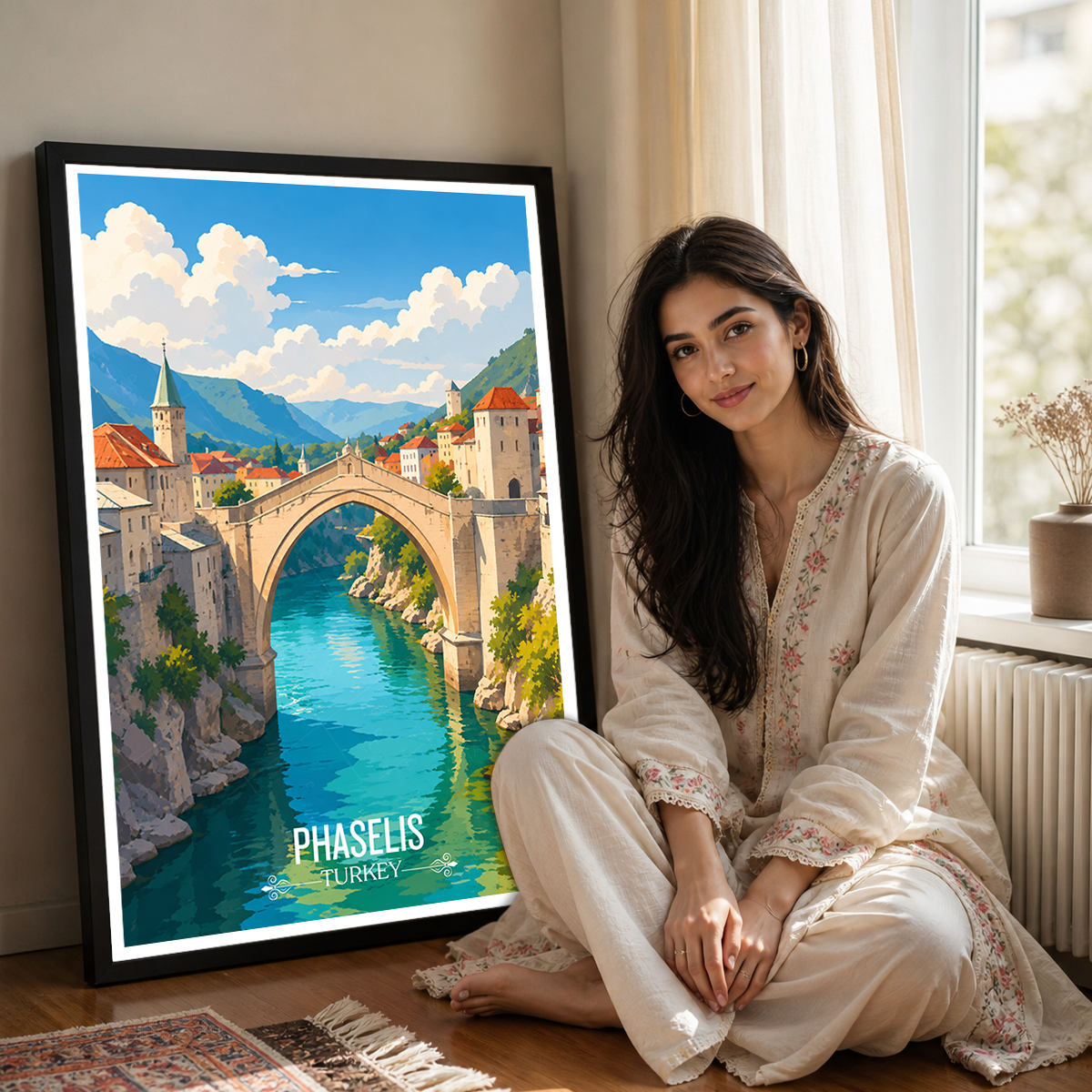 Phaselis - Turkey - Vintage Travel Wall Art Poster Print