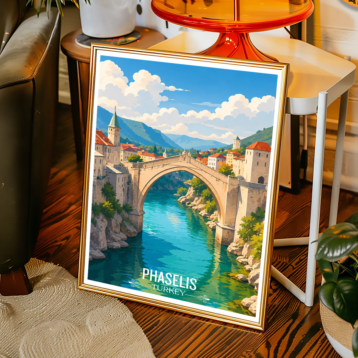 Phaselis - Turkey - Vintage Travel Wall Art Poster Print