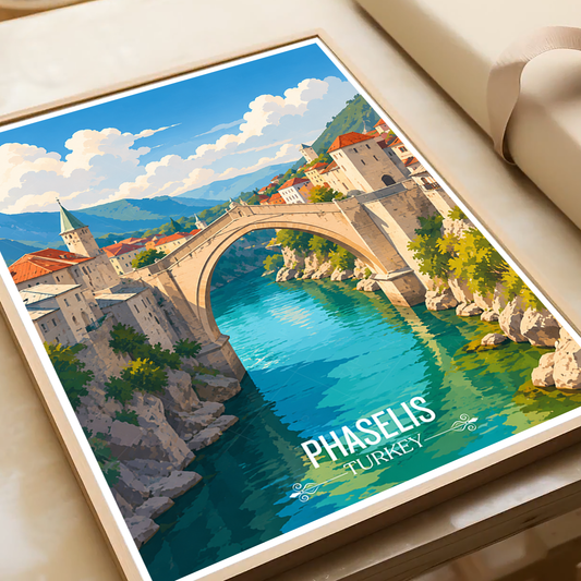Phaselis - Turkey - Vintage Travel Wall Art Poster Print - Art Print - Travel Art Poster