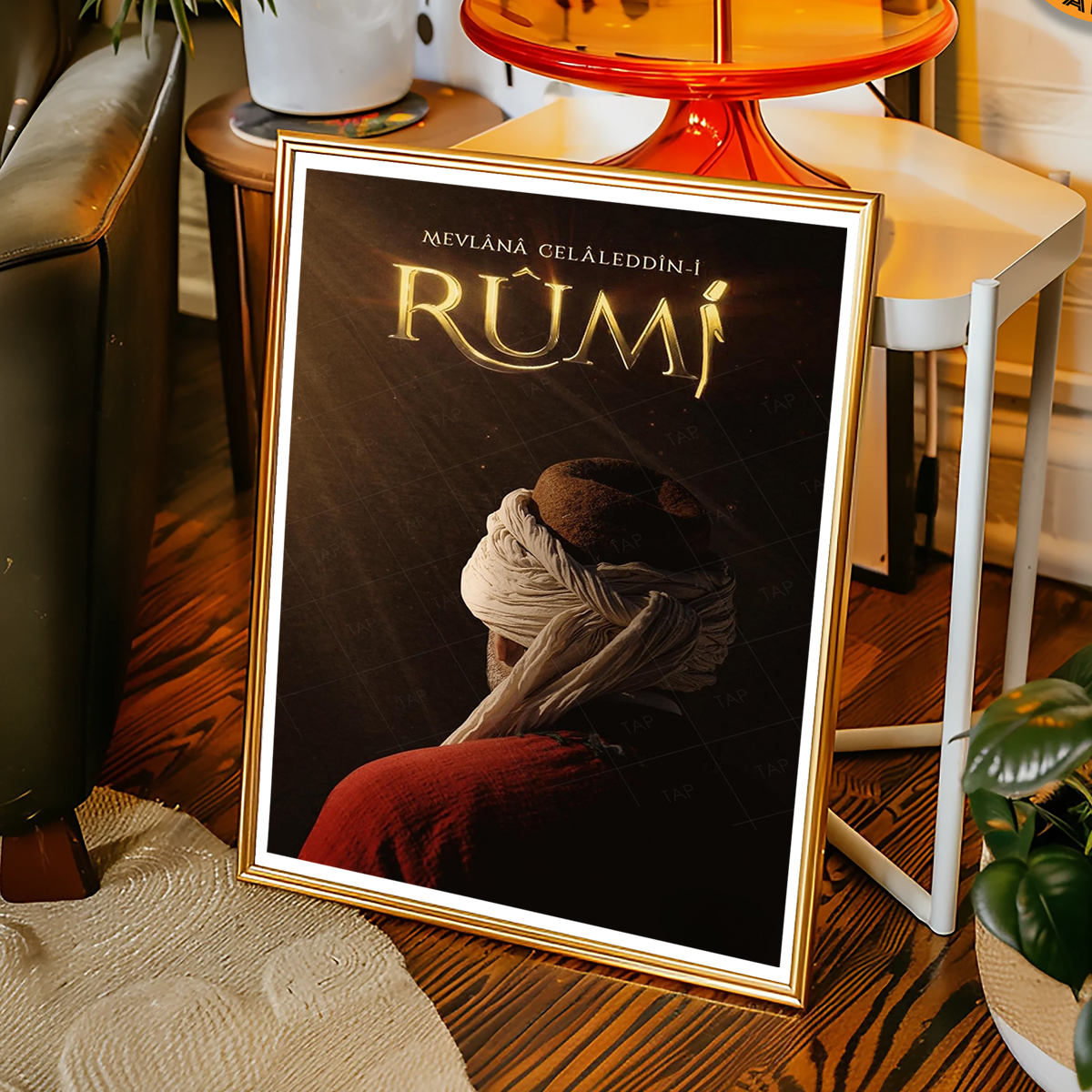Mevlana Rumi - Turkey - Vintage Travel Wall Art Poster Print