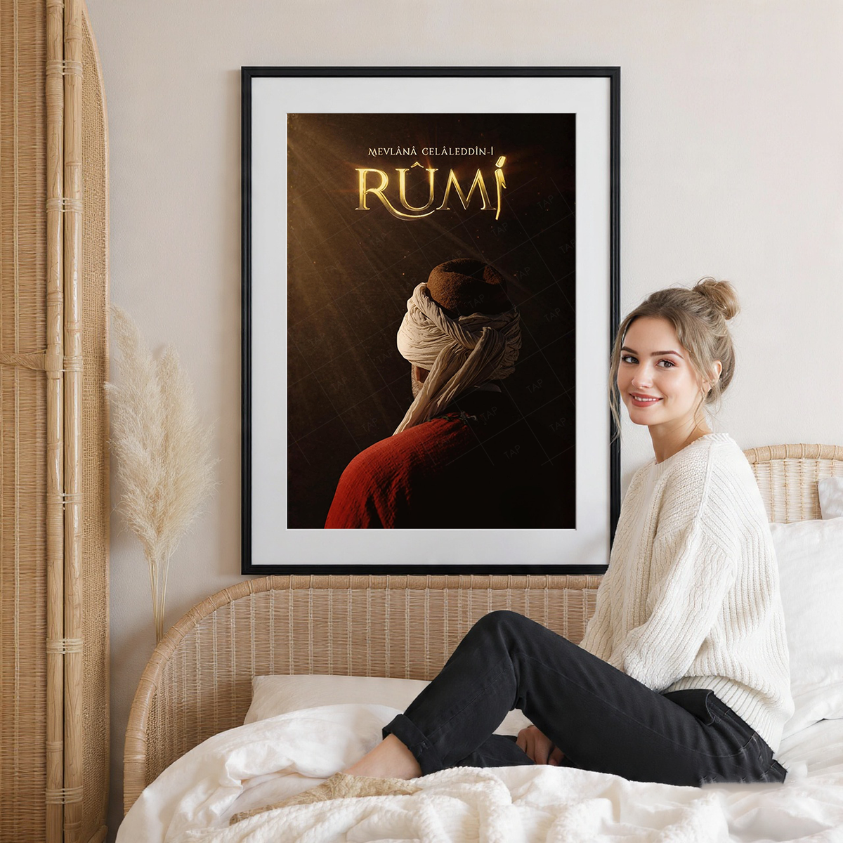 Mevlana Rumi - Turkey - Vintage Travel Wall Art Poster Print