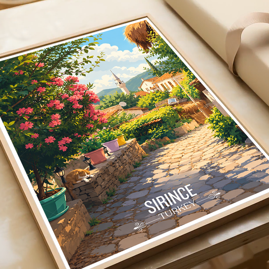 Sirince - Turkey - Vintage Travel Wall Art Poster Print - Art Print - Travel Art Poster