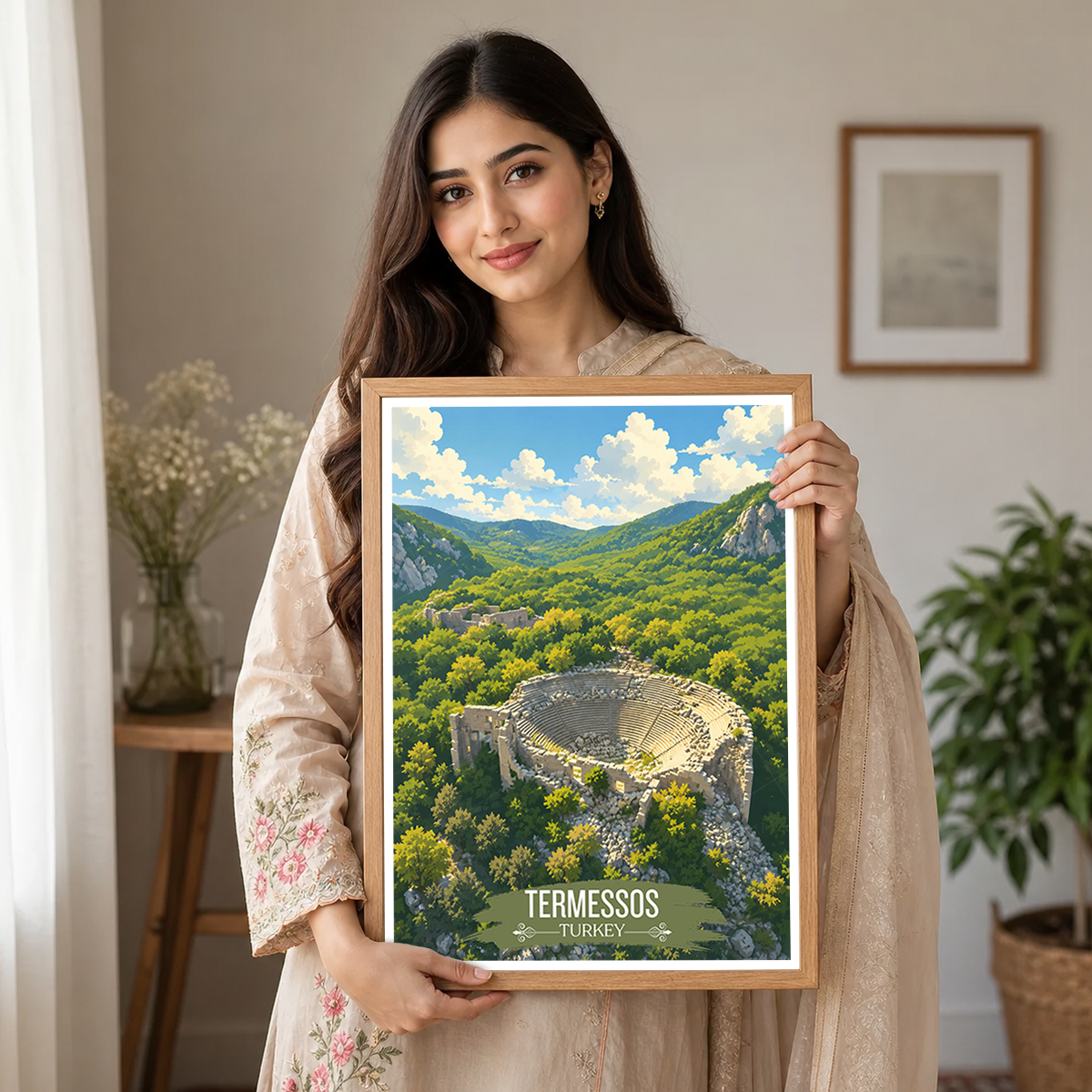 Termessos - Turkey - Vintage Travel Wall Art Poster Print