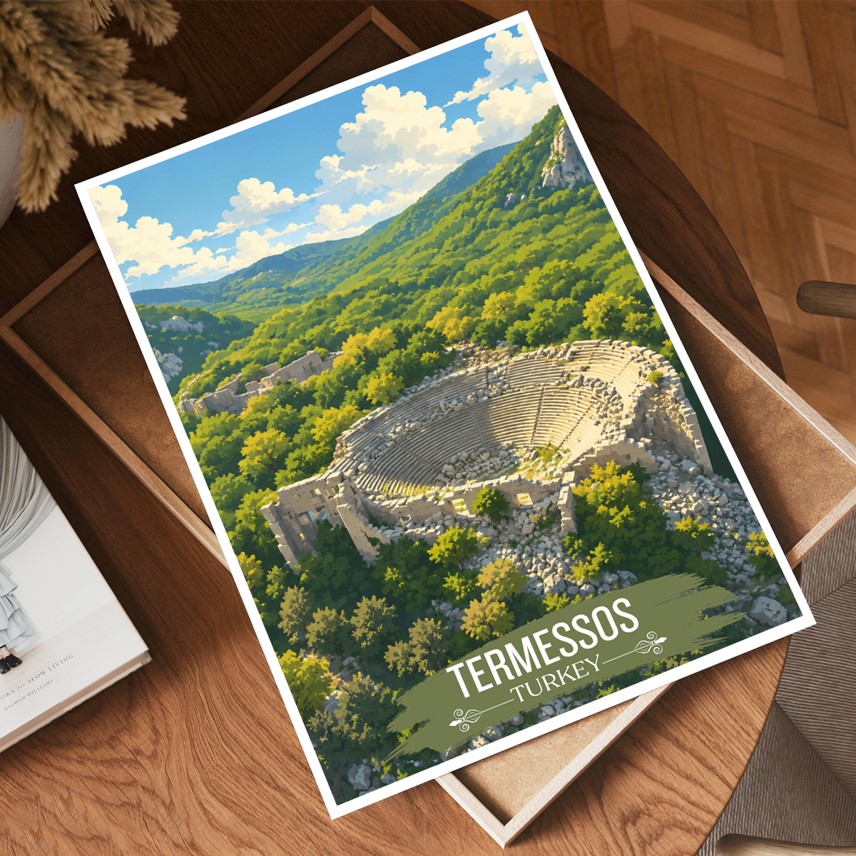 Termessos - Turkey - Vintage Travel Wall Art Poster Print