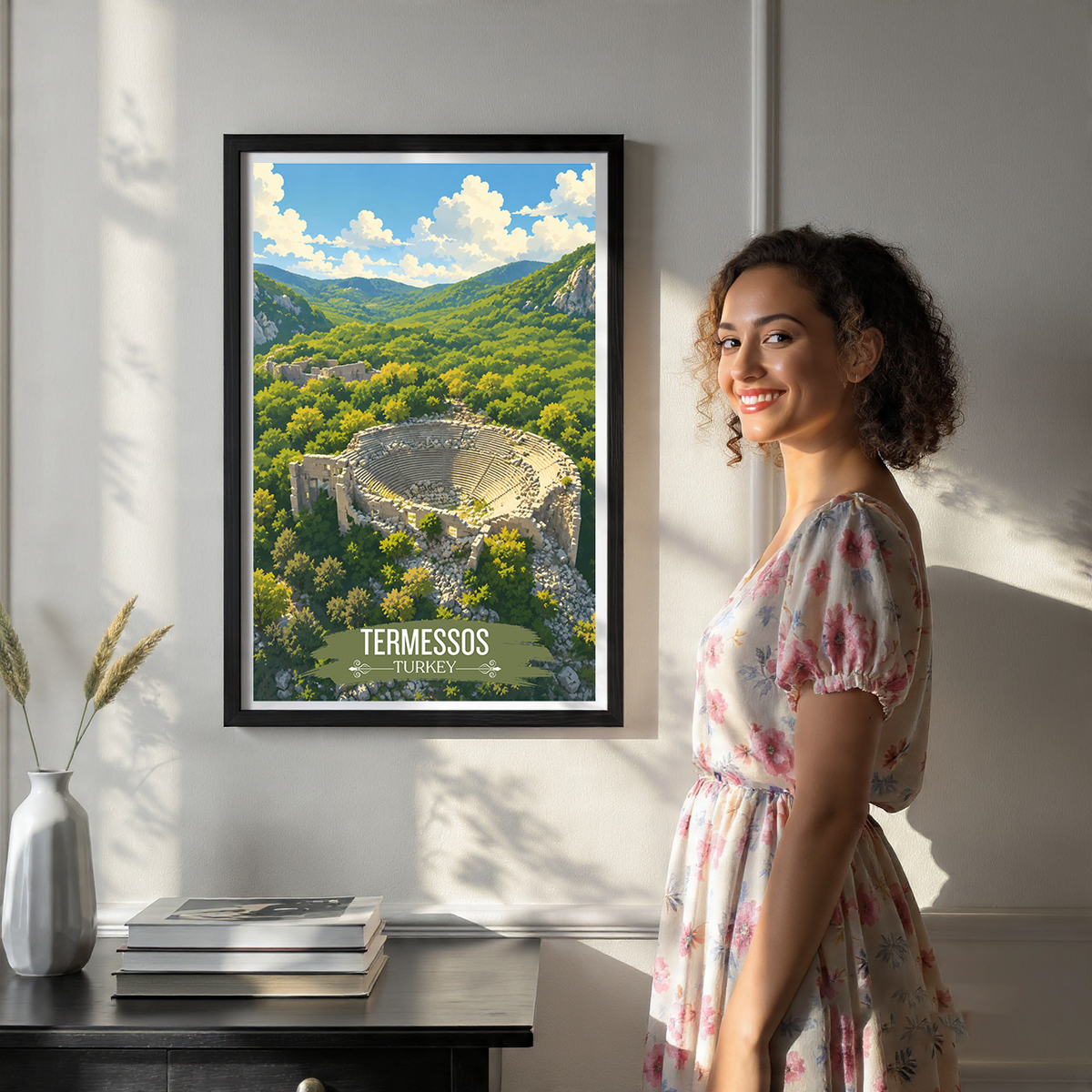Termessos - Turkey - Vintage Travel Wall Art Poster Print