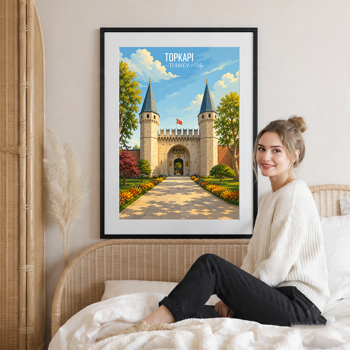 Topkapi - Turkey - Vintage Travel Wall Art Poster Print