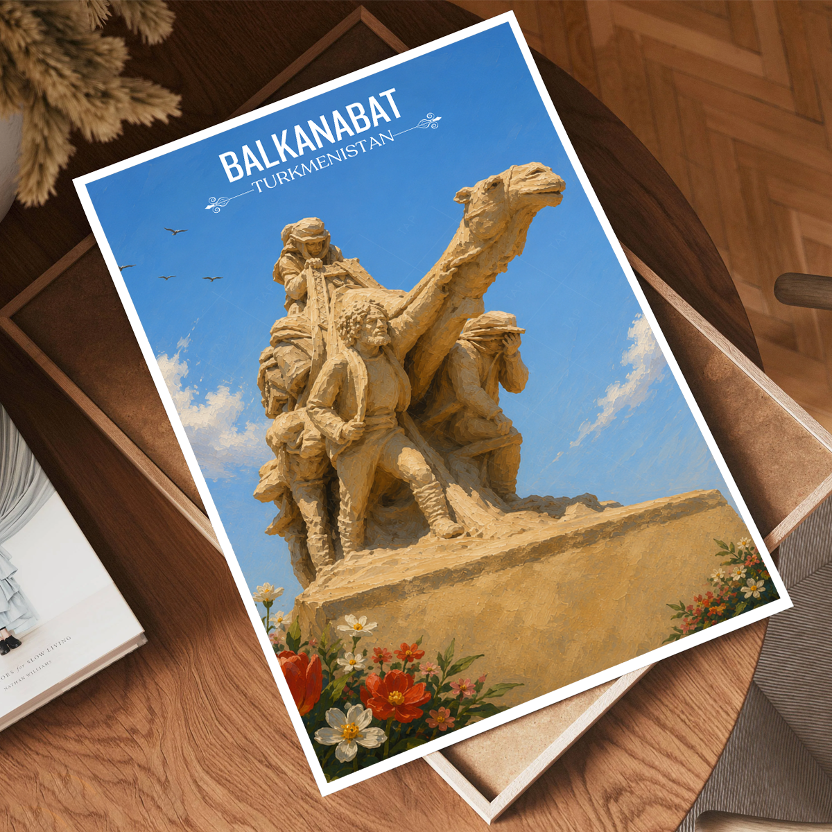 Balkanabat - Turkmenistan - Travel Poster Vintage Style Wall Art Print