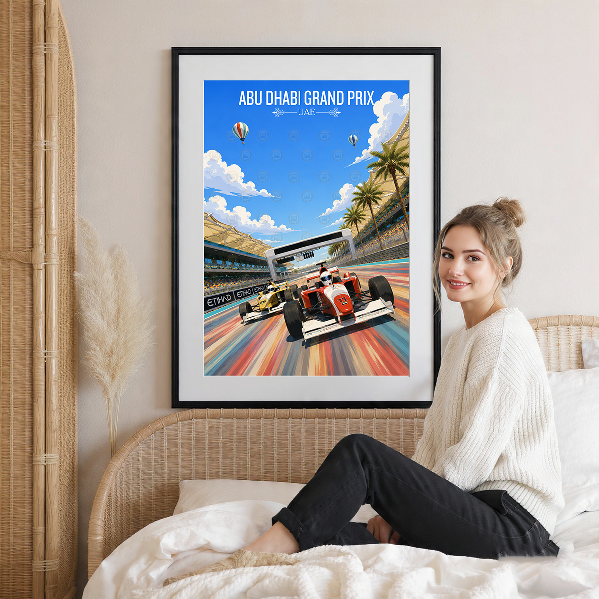 Abu Dhabi Grand Prix - UAE - Travel Art Print Wall Deco Poster